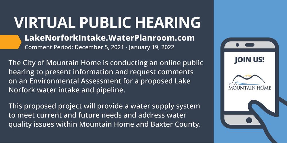 Virtual Public Hearing poster