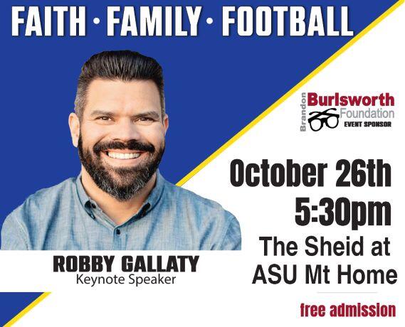 Faith-Family-Football event poster