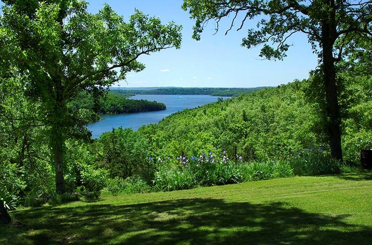 a view over the lake