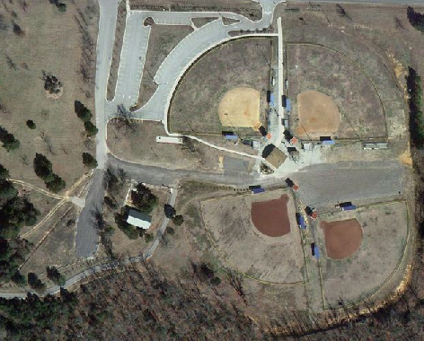 Aerial view of Keller Park