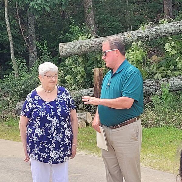 Mayor Adams and Shirley Baker