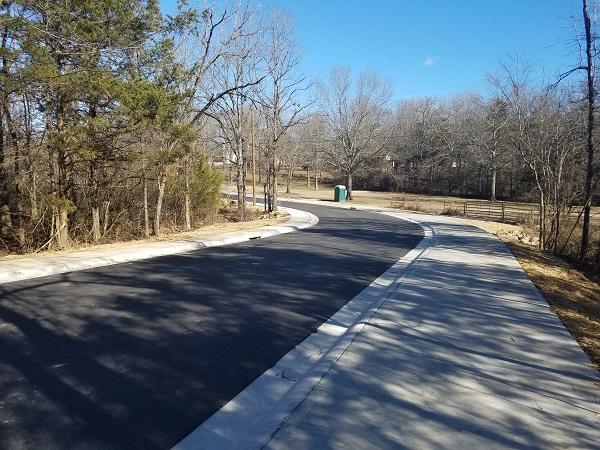 Western Hills Way at the creek - completed