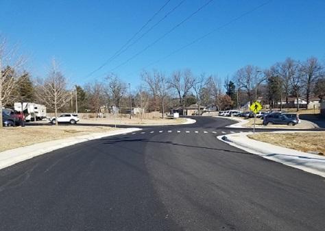 Long Street southbound towards Burnett Drive - completed