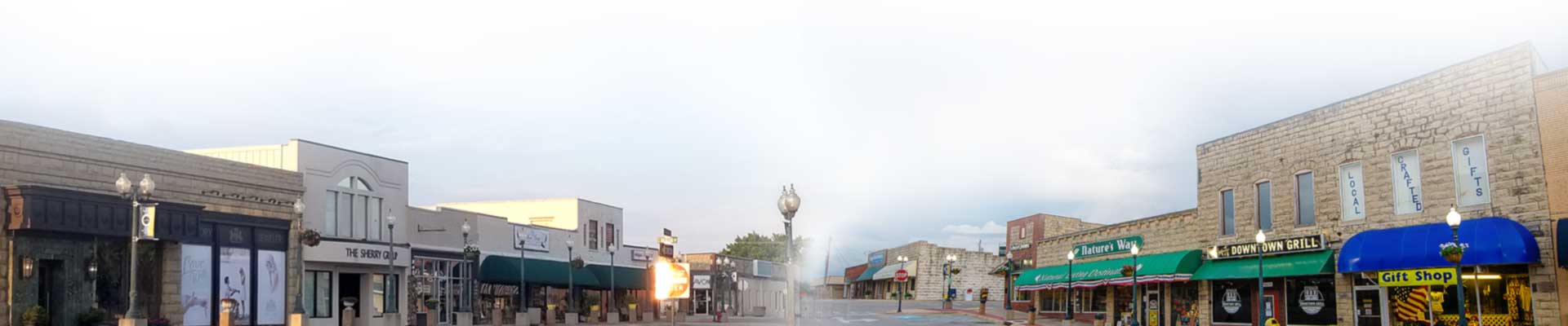 Wide view of downtown Mountain Home