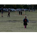 Youth soccer players getting instruction from their coach.