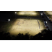 Drone view of children playing soccer