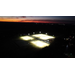 Drone view of Dr. Ray Stahl Soccer Complex at sunset