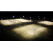 Drone view of Dr. Ray Stahl Soccer Complex at night