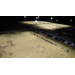 Drone view of children playing soccer