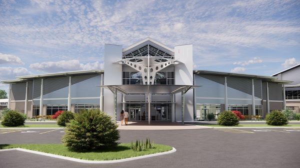 Front of Aquatic/Community Center